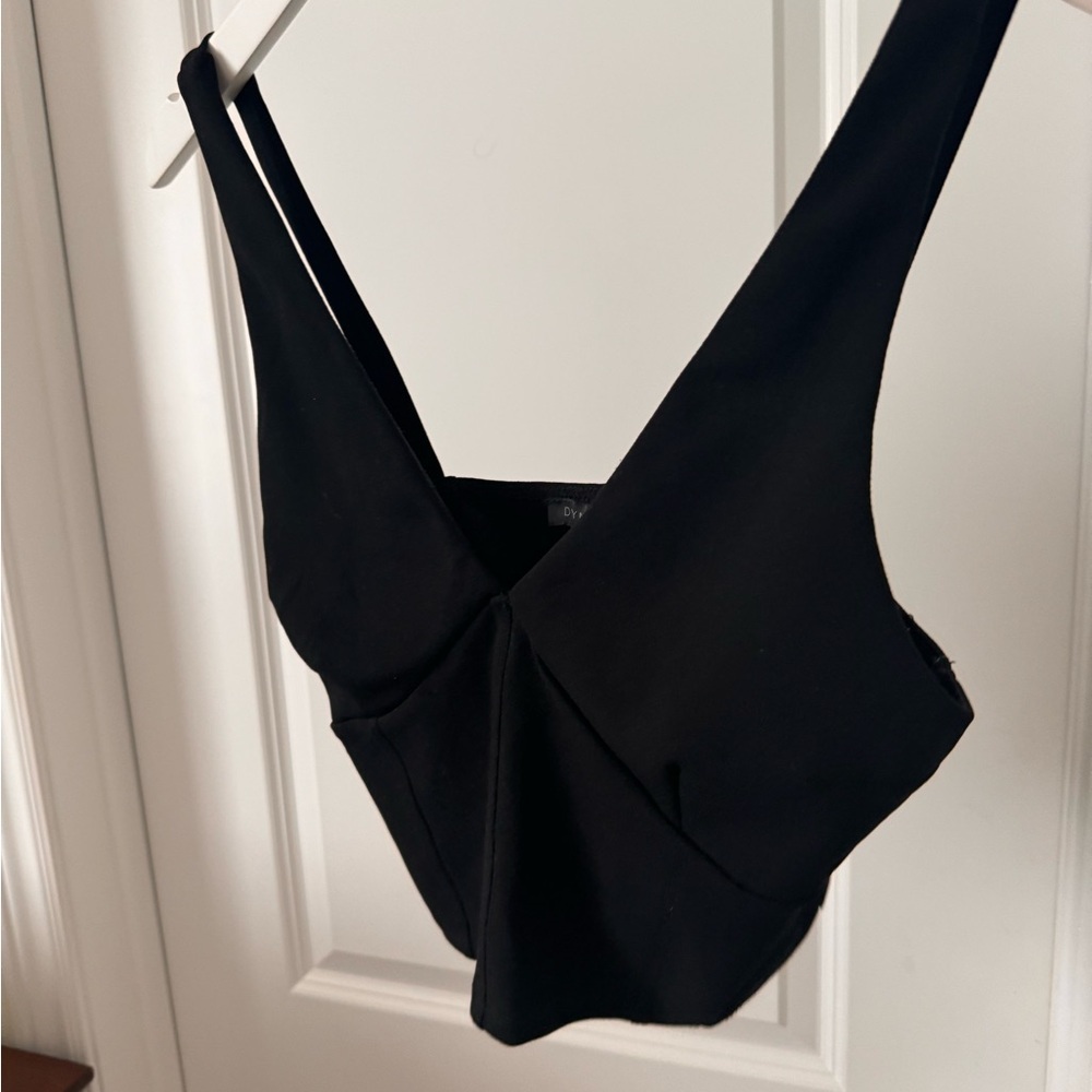 Dynamite Black Crop Top